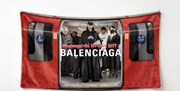 Balenciaga London Underground Print Flannel Throw Blanket BA276